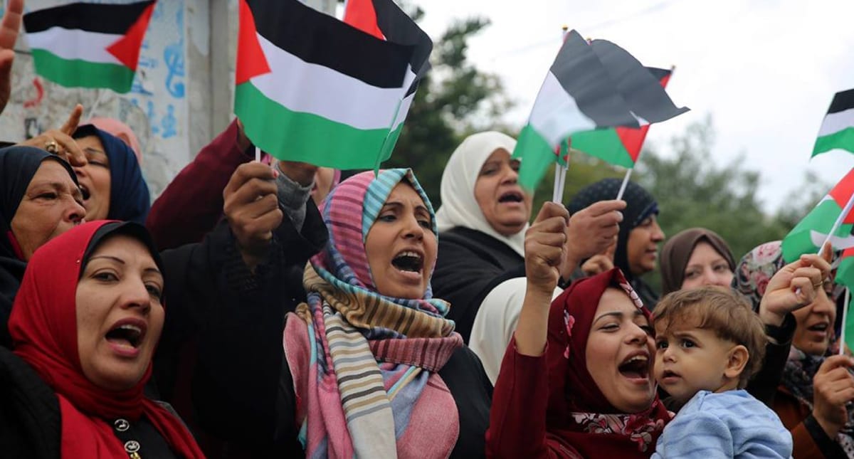 Mulheres em protesto pela Palestina [CAS - Coletivo de Artistas Socialistas]

