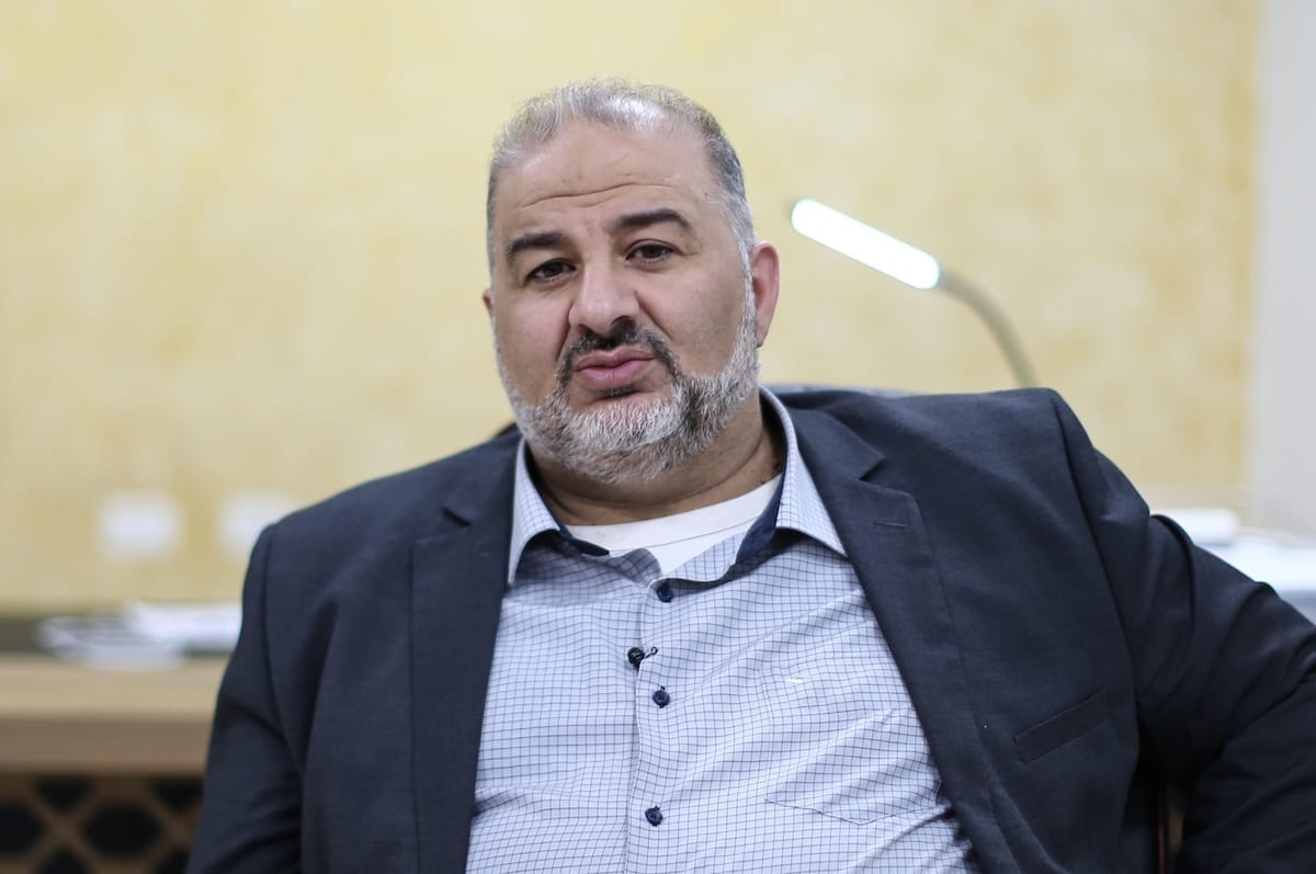 Mansour Abbas, líder da Lista Árabe Unida (Ra'am) em Jerusalém, 31 de Março de 2021 [Mostafa Alkharouf/Agência Anadolu]