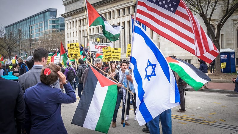 Protesto em defesa da Palestina em Washington, EUA, em 26 de março de 2017 [Ted Eytan/ Flickr]
