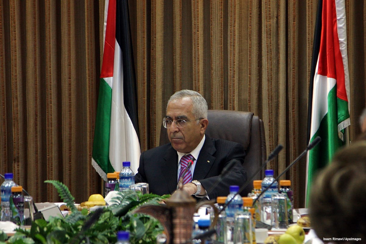 Ex-primeiro-ministro palestino Salam Fayyad [Issam Rimawi/Apaimages]