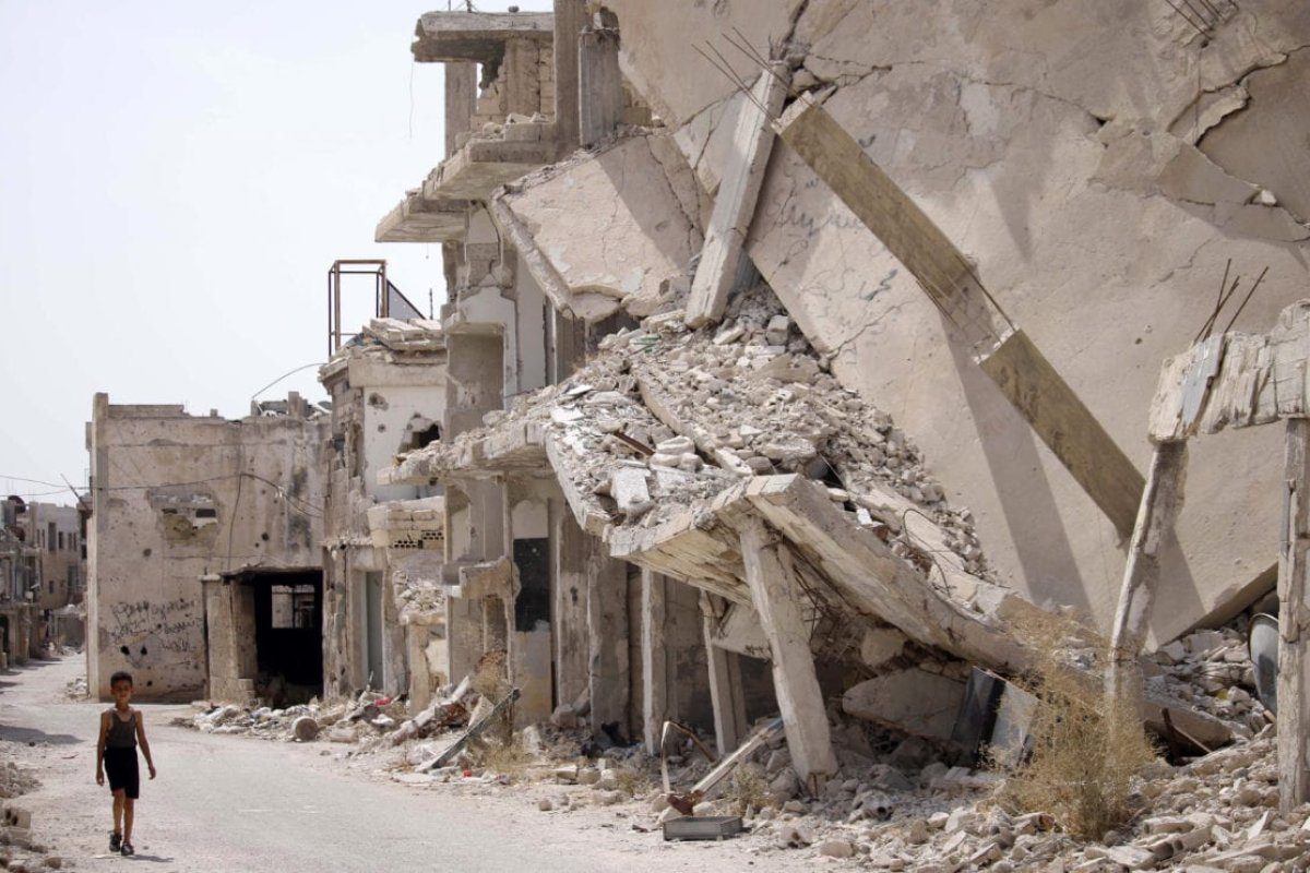 Ruínas de Daraa, Síria, 2 de outubro de 2018 [Mohamad Abazeed/AFP/Getty Images]
