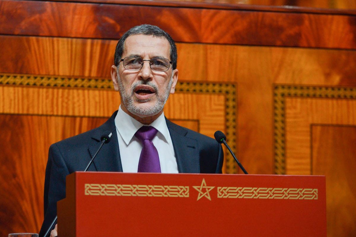 Primeiro-ministro marroquino, Saad-Eddine El-Othmani em Rabat, Marrocos, em 19 de abril de 2017 [Jalal Morchidi/Agência Anadolu]
