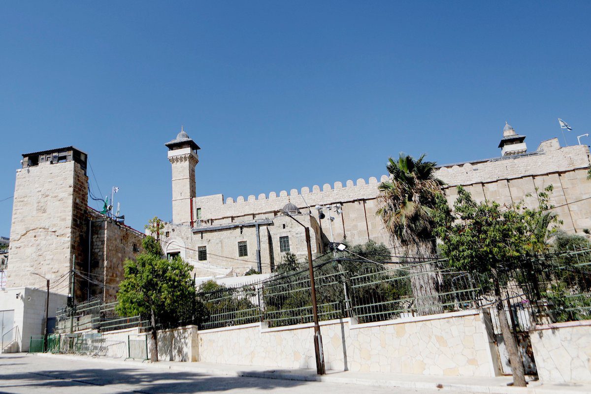 Uma vista da Mesquita Ibrahimi em Hebron, Cisjordânia, em 10 de agosto de 2021 [Mamoun Wazwaz/Agência Anadolu]
