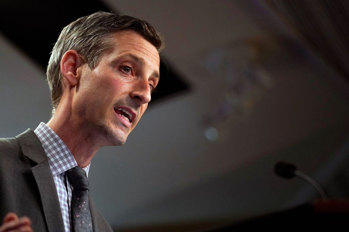 Ned Price, porta-voz do Departamento de Estado dos Estados Unidos, durante coletiva de imprensa em Washington DC, 31 de março de 2021 [Carolyn Kaster/AFP via Getty Images]
