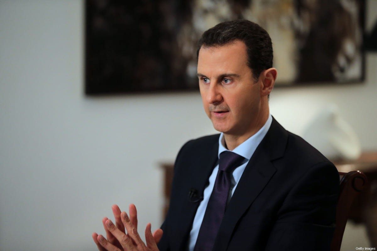 O presidente sírio, Bashar Al-Assad, em Damasco, Síria, em 11 de fevereiro de 2016 [Joseph Eid/AFP/Getty Images]
