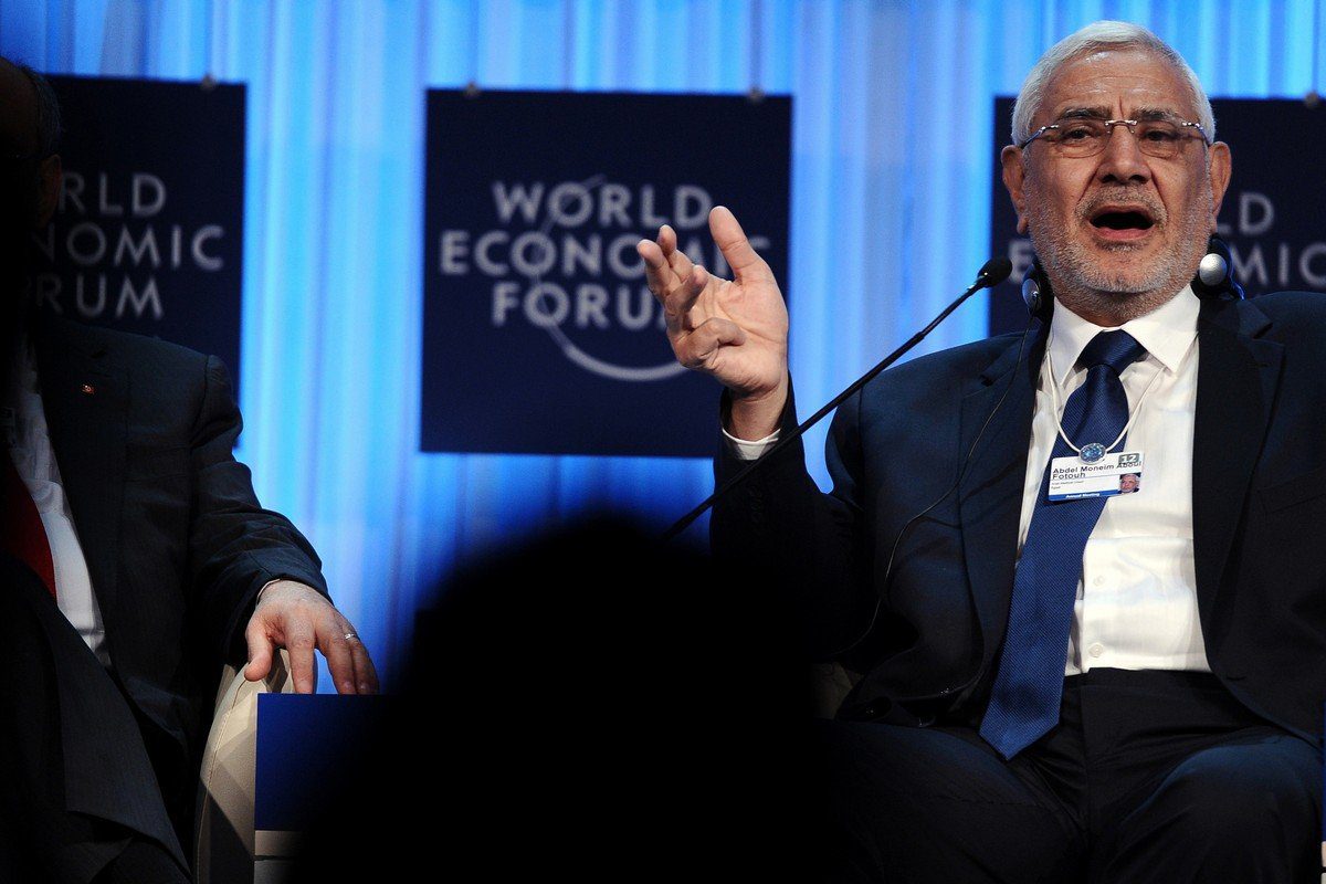 Abdel Moneim Aboul Fotouh, ex-candidato à presidência do Egito, em Davos, Suíça, 27 de janeiro de 2012 [Vincenzo Pinto/AFP/GettyImages]
