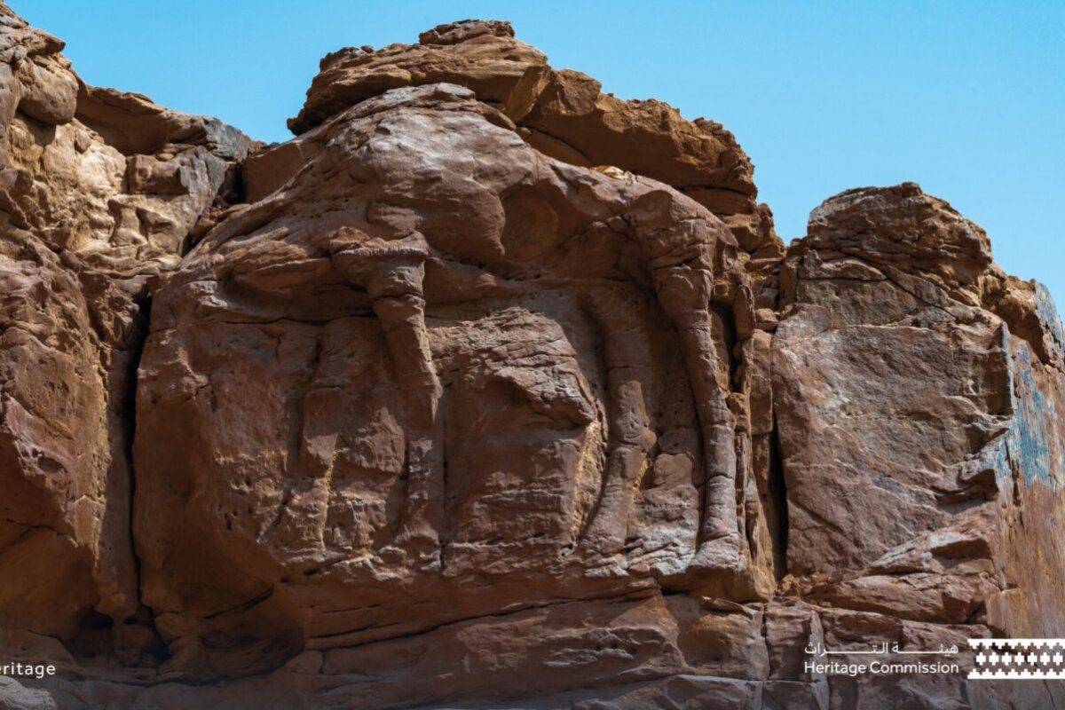 'Sítio arqueológico do camelo' em al-Jawf, Arábia Saudita [MOCHeritage/Twitter]
