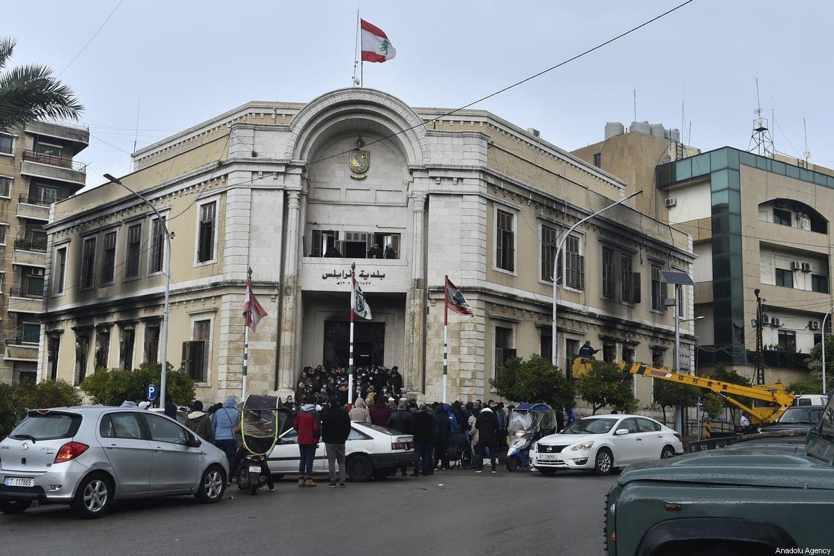 Corte em Trípoli, Líbano, 29 de janeiro de 2021 [Hussam Shbaro/Anadolu Agency]
