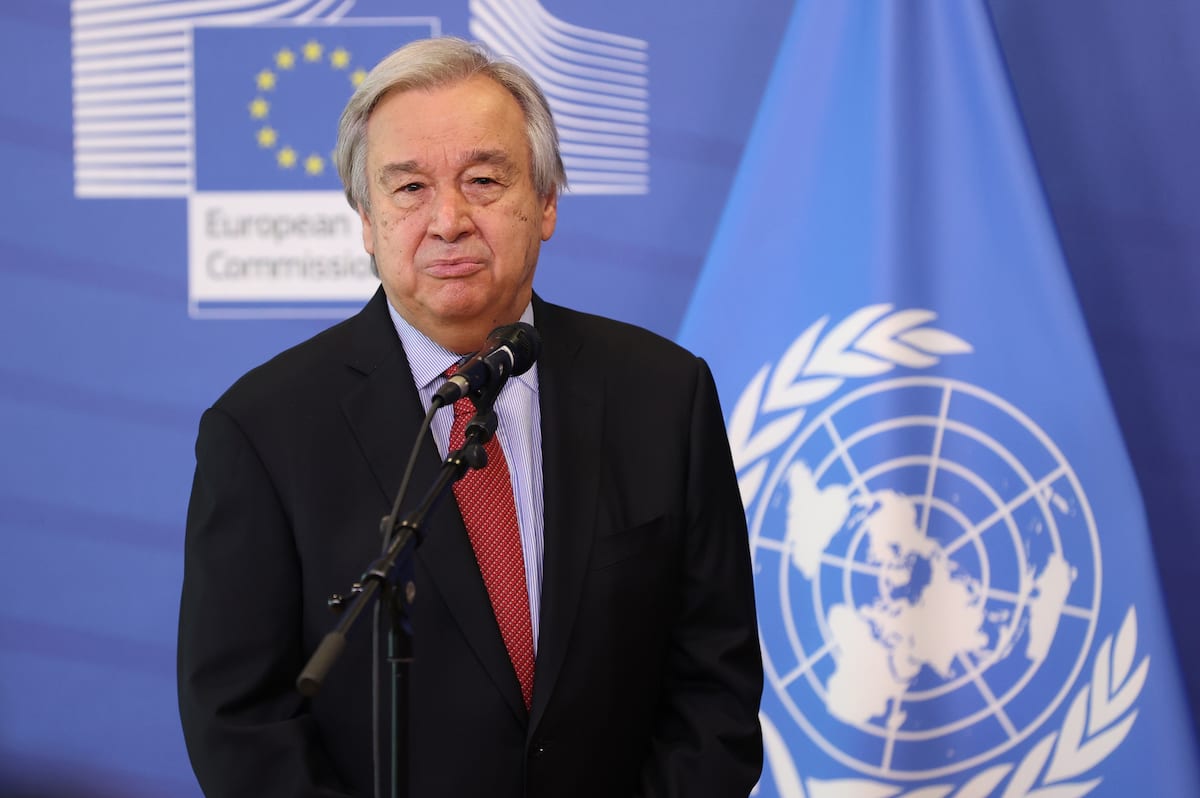 Secretário-Geral das Nações Unidas António Guterres em Bruxelas, Bélgica, 23 de junho de 2021 [Dursun Aydemir/Agência Anadolu]
