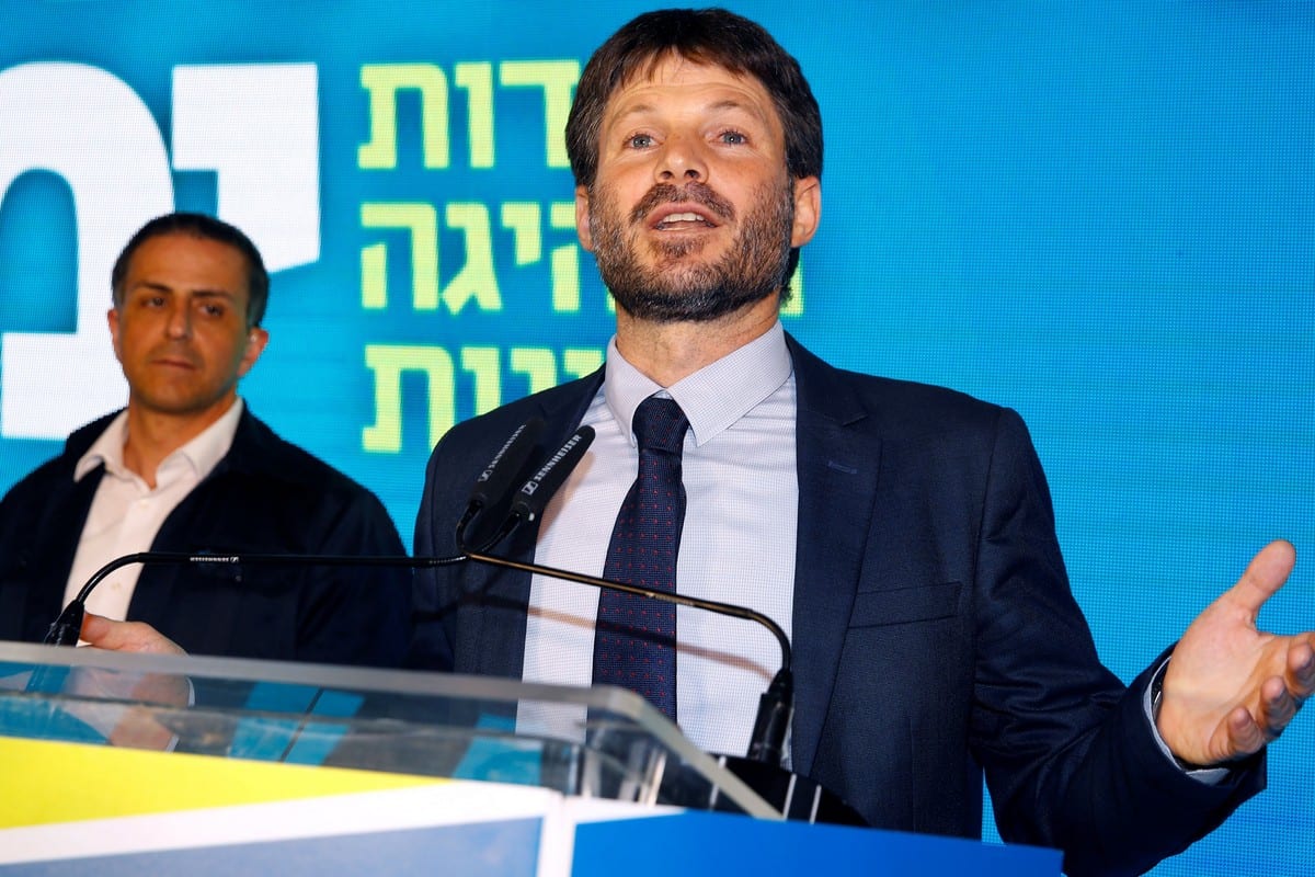 Líder do Partido Sionista religioso, Bezalel Smotrich, em 12 de agosto de 2019 [Jack Guez/AFP/Getty Images]
