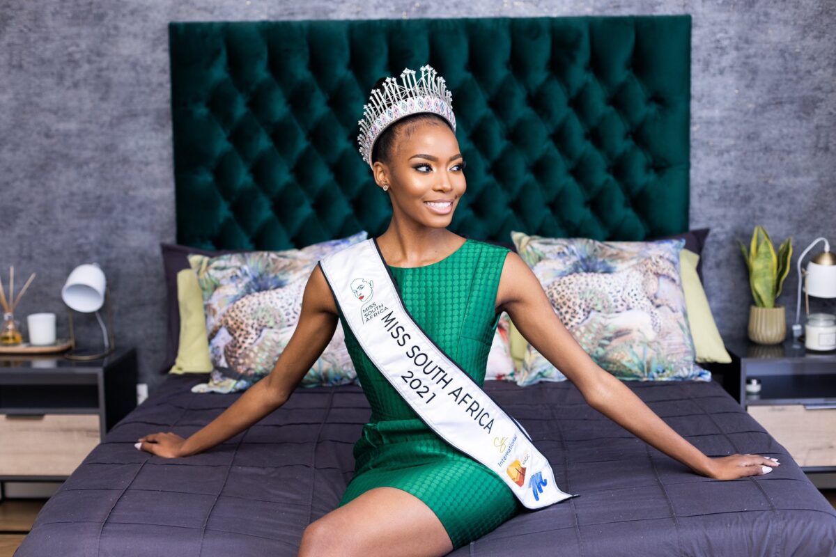 Miss África do Sul de 2021, Lalela Mswane [Reprodução/Miss África do Sul]  
