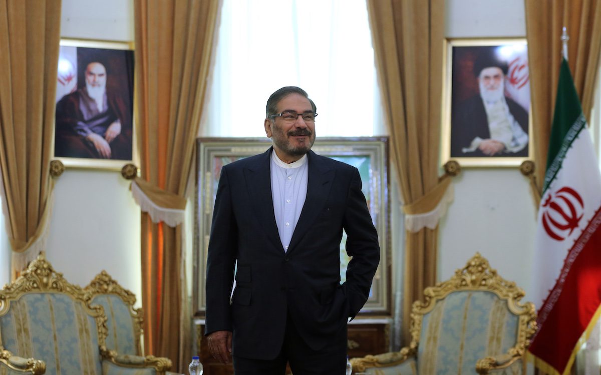 Ali Shamkhani, o secretário do Conselho Supremo de Segurança Nacional do Irã na capital iraniana Teerã, em 10 de julho de 2019. [ATTA KENARE/AFP via Getty Images]
