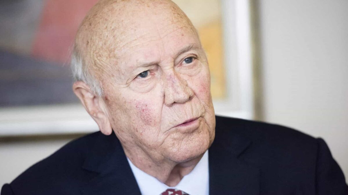 Frederik de Klerk, último presidente branco da África do Sul, morre aos 85 anos [Getty Images]
