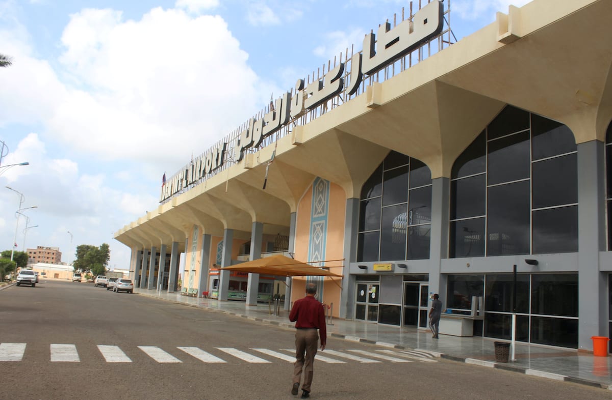 Aeroporto na cidade de Aden, no sul do Iêmen, em 3 de janeiro de 2021 [Saleh Obaidi/AFP via Getty Images]