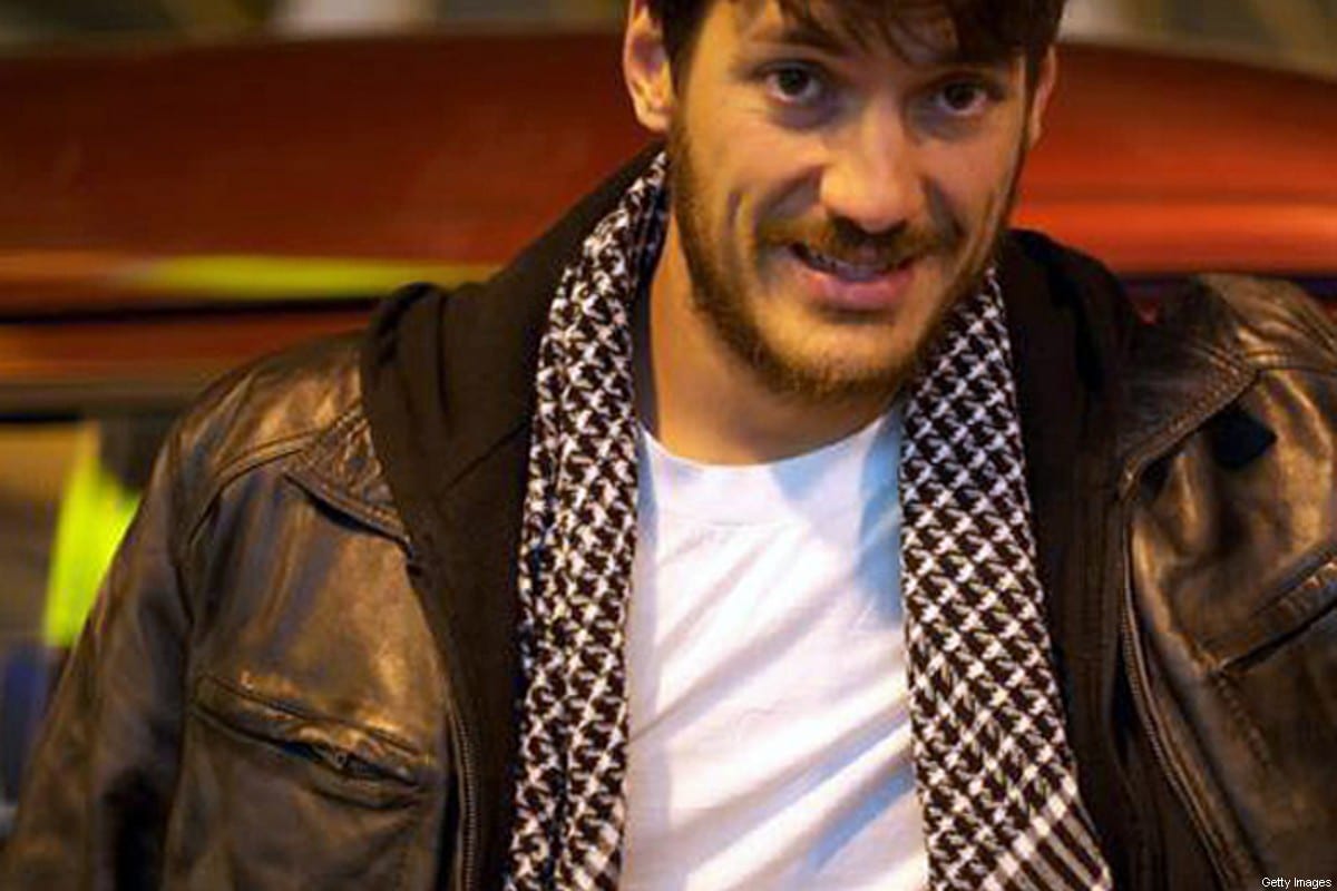 Fotógrafo freelancer Austin Tice no Cairo, capital do Egito, poucos meses antes de ser abduzido na Síria, em março de 2012 [Christy Wilcox/AFP/Getty Images]