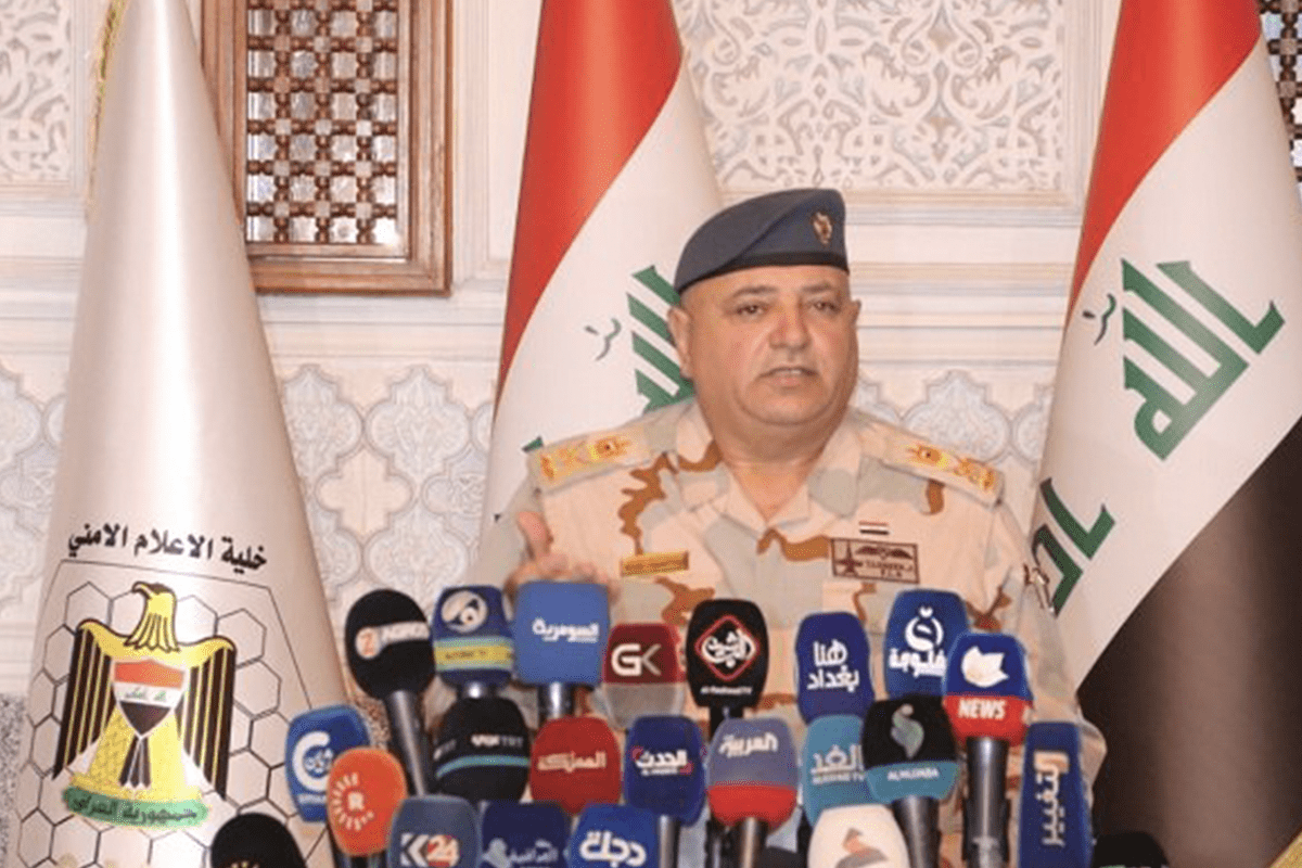Major-general Tahsin Al-Khafaji, porta-voz do Comando de Operações Conjuntas no Iraque [@Kirkuknow_DT/Twitter]
