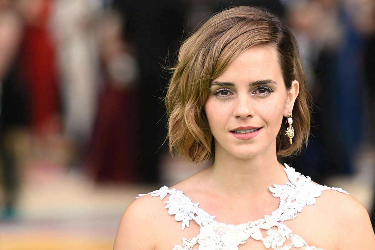 Atriz britânica Emma Watson, em Londres, 17 de outubro de 2021 [JUSTIN TALLIS/AFP/Getty Images]
