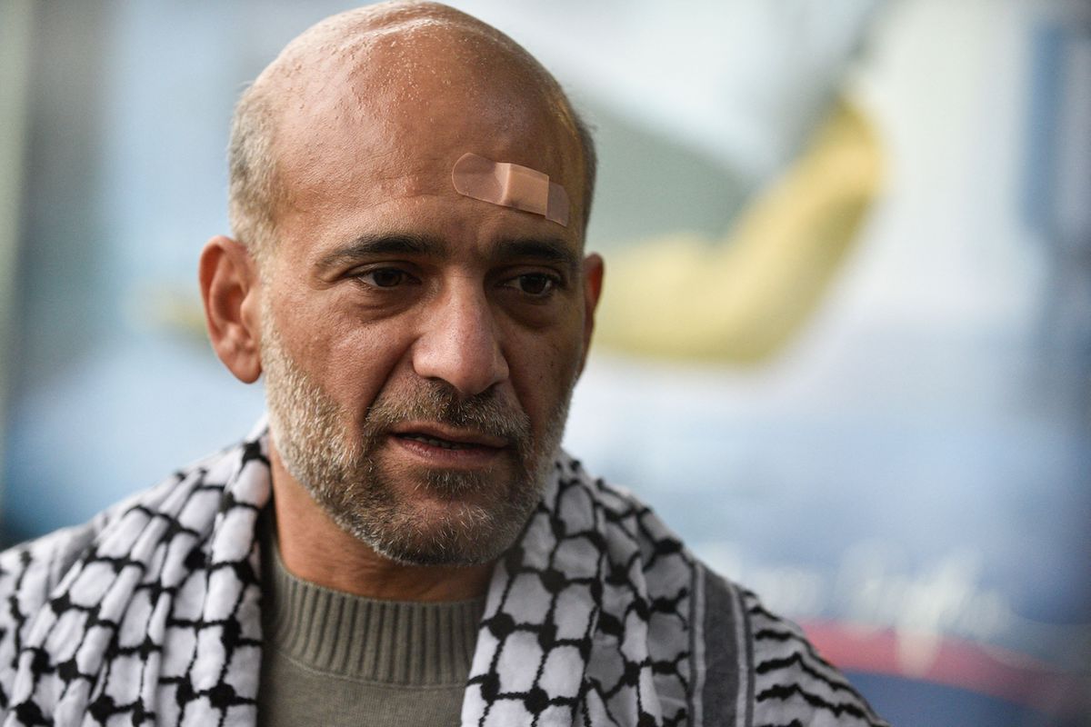 Ativista egípcio-palestino Ramy Shaath em Paris, França, 8 de janeiro de 2022 [JULIEN DE ROSA/AFP/Getty Images]
