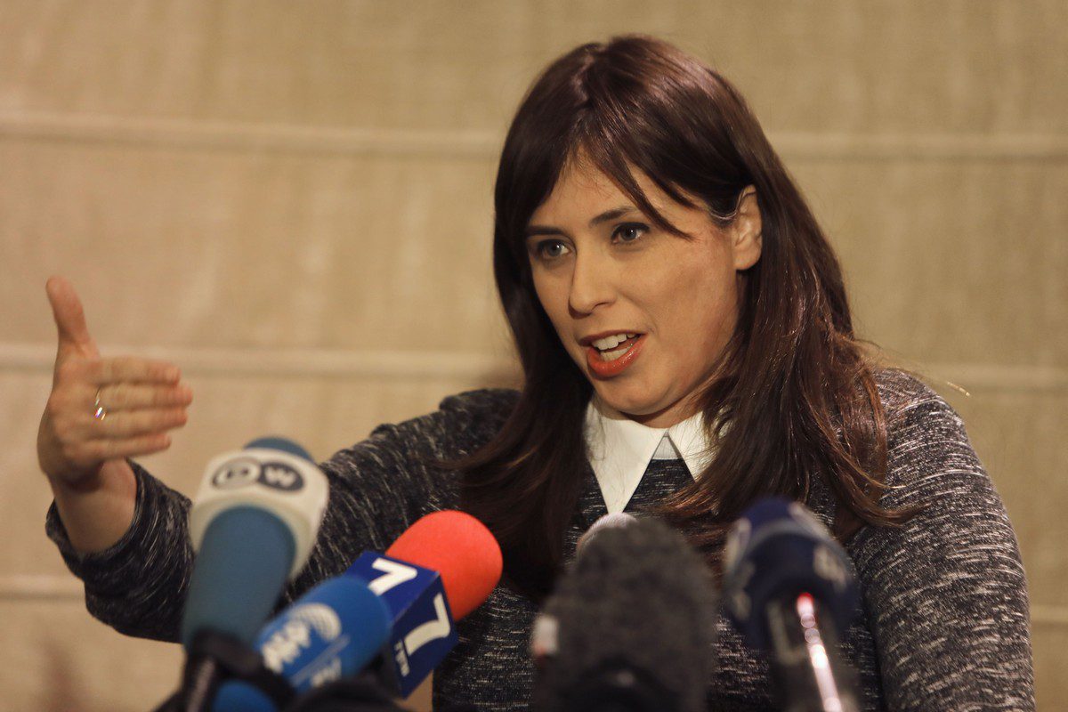 Embaixadora de Israel no Reino Unido, Tzipi Hotovely, em Jerusalém, em 11 de janeiro de 2017 [Menahem Kahana/AFP/Getty Images]
