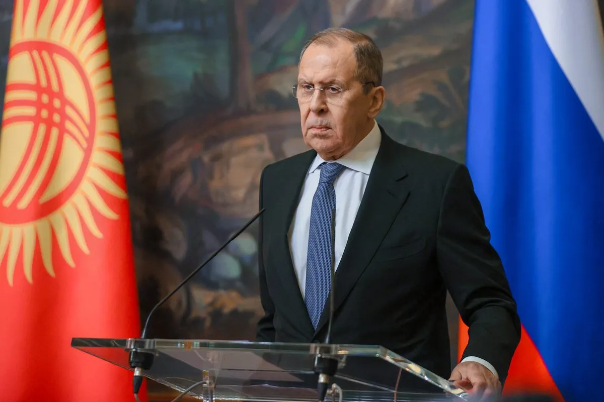 O ministro das Relações Exteriores da Rússia, Sergey Lavrov, em Moscou, Rússia, em 5 de março de 2022 [Ministério das Relações Exteriores da Rússia/Agência Anadolu]
