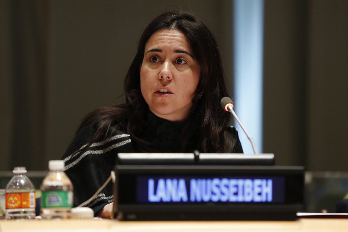 Lana Nusseibeh, representante permanente dos Emirados Árabes Unidos na ONU [Ryan Brown/ONU Mulher]