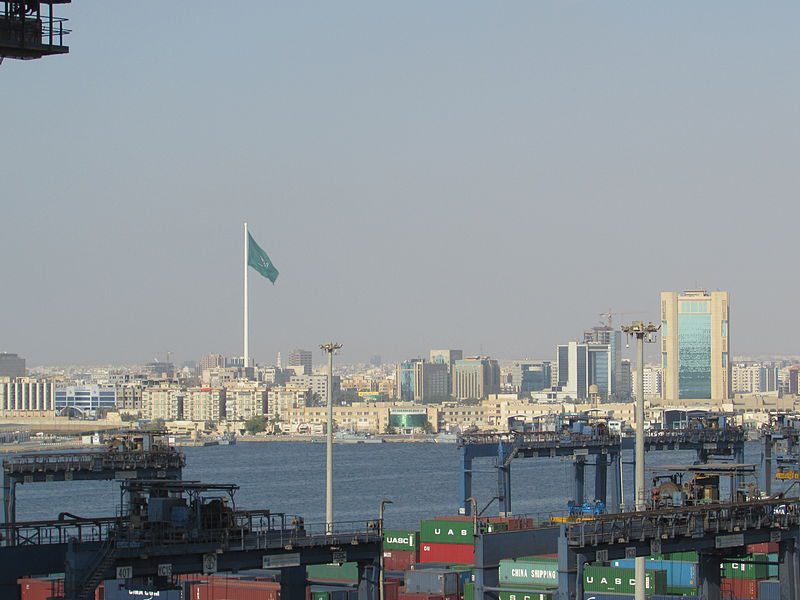 Vista geral do Porto de Jeddah, Arábia Saudita [Gregor Rom
/wikimedia]
