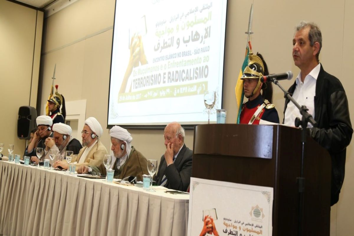 Vereador Lamé Smaili no Encontro Islâmico de 2017 [Biblioteca Arresala]