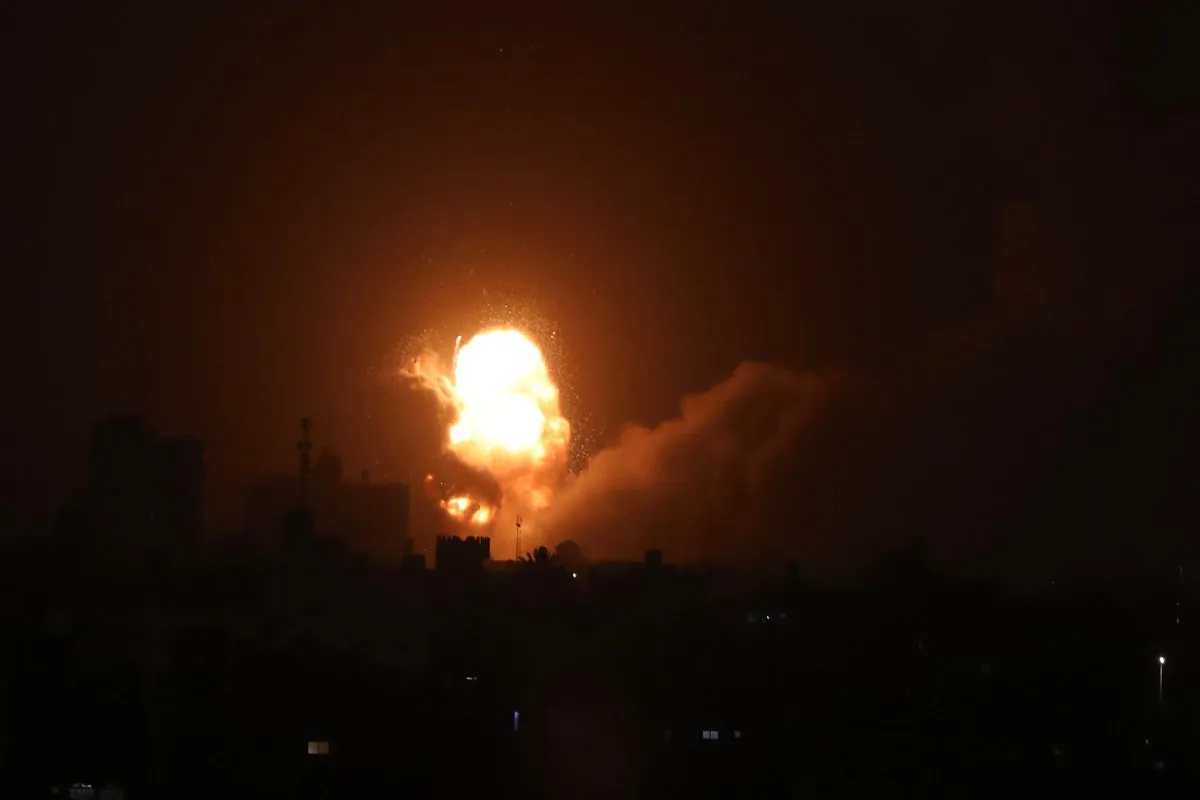 Aviões de guerra de Israel bombardeiam Gaza 

