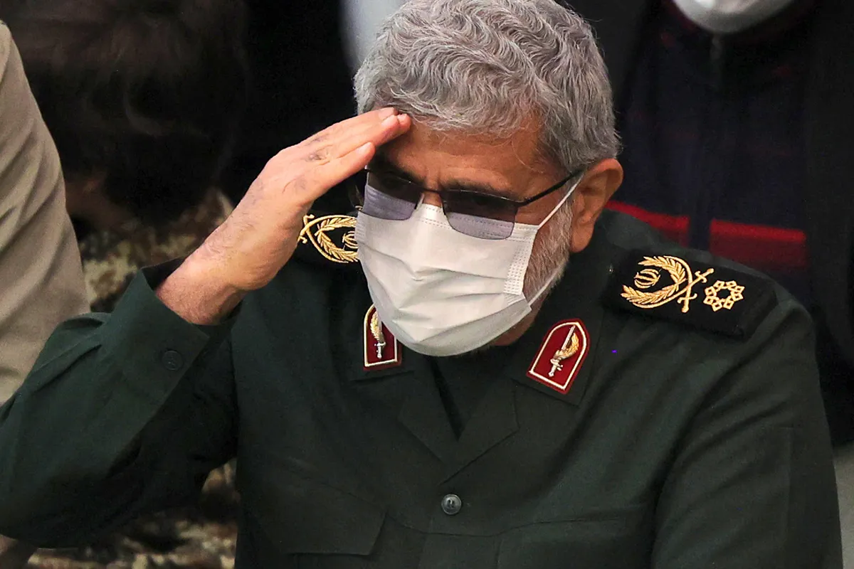 Comandante da Força Quds do Corpo da Guarda Revolucionária Iraniana, Esmail Qaani, em Teerã, Irã, em 3 de janeiro de 2022 [Atta Kenare/AFP via Getty Images]
