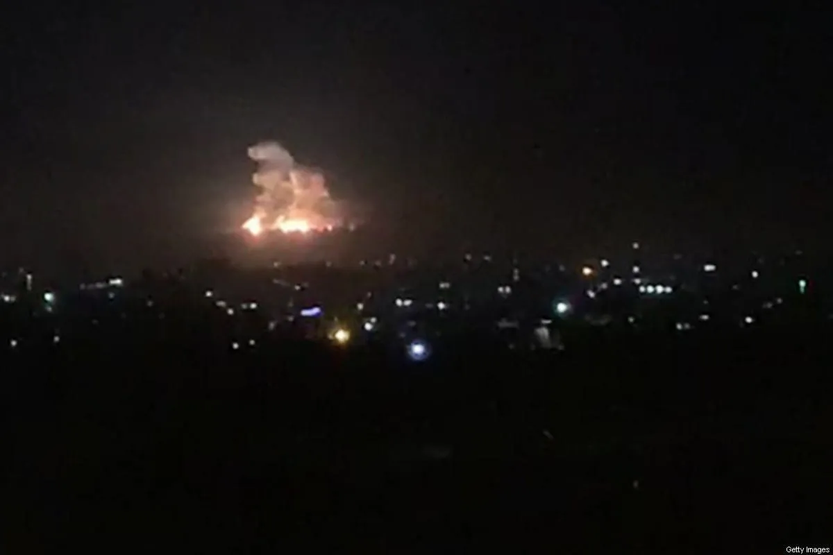 Bombardeio israelense em Damasco, Síria, 20 de novembro de 2019 [AFP/Getty Images]
