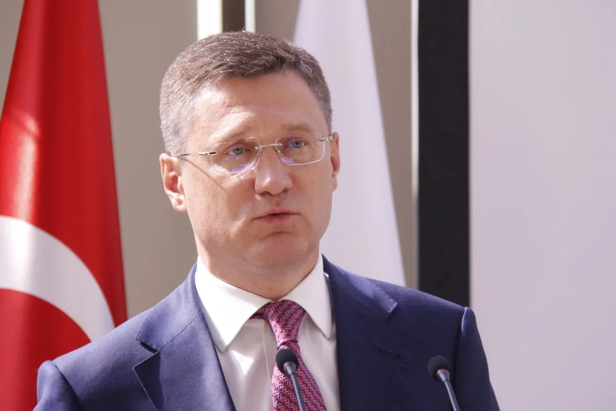 Alexander Novak, vice-premiê russo, durante coletiva de imprensa após o Fórum de Negócios Rússia-Turquia, em Moscou, 30 de julho de 2021 [Dmitri Chirciu/Agência Anadolu]
