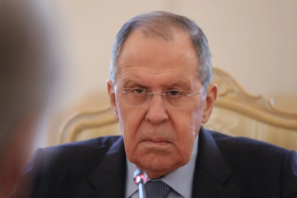 Ministro de Relações Exteriores da Rússia Sergei Lavrov, em 26 de abril de 2022 [Maxim Shipenkov/AFP via Getty Images]
