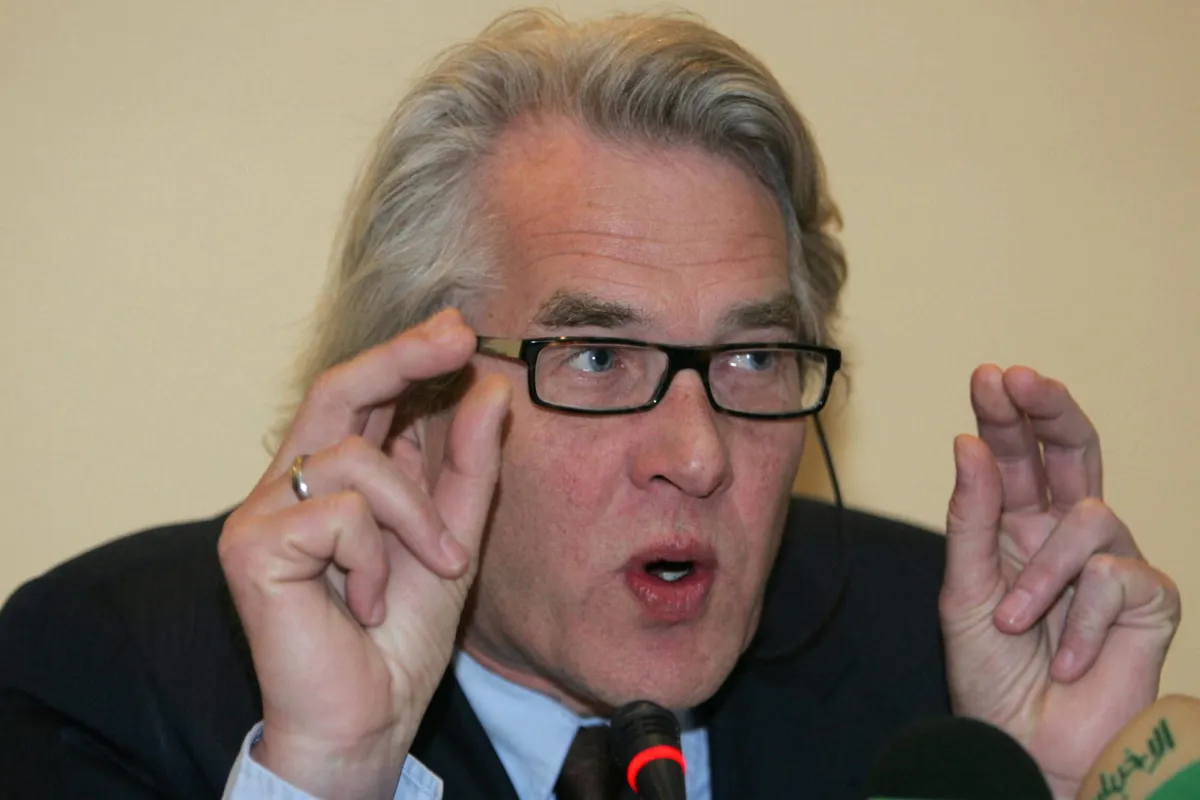 Enviado especial da ONU para o Processo de Paz no Oriente Médio, Tor Wennesland, em 17 de fevereiro de 2009 [Khalil Mazraawi/AFP/Getty Images]
