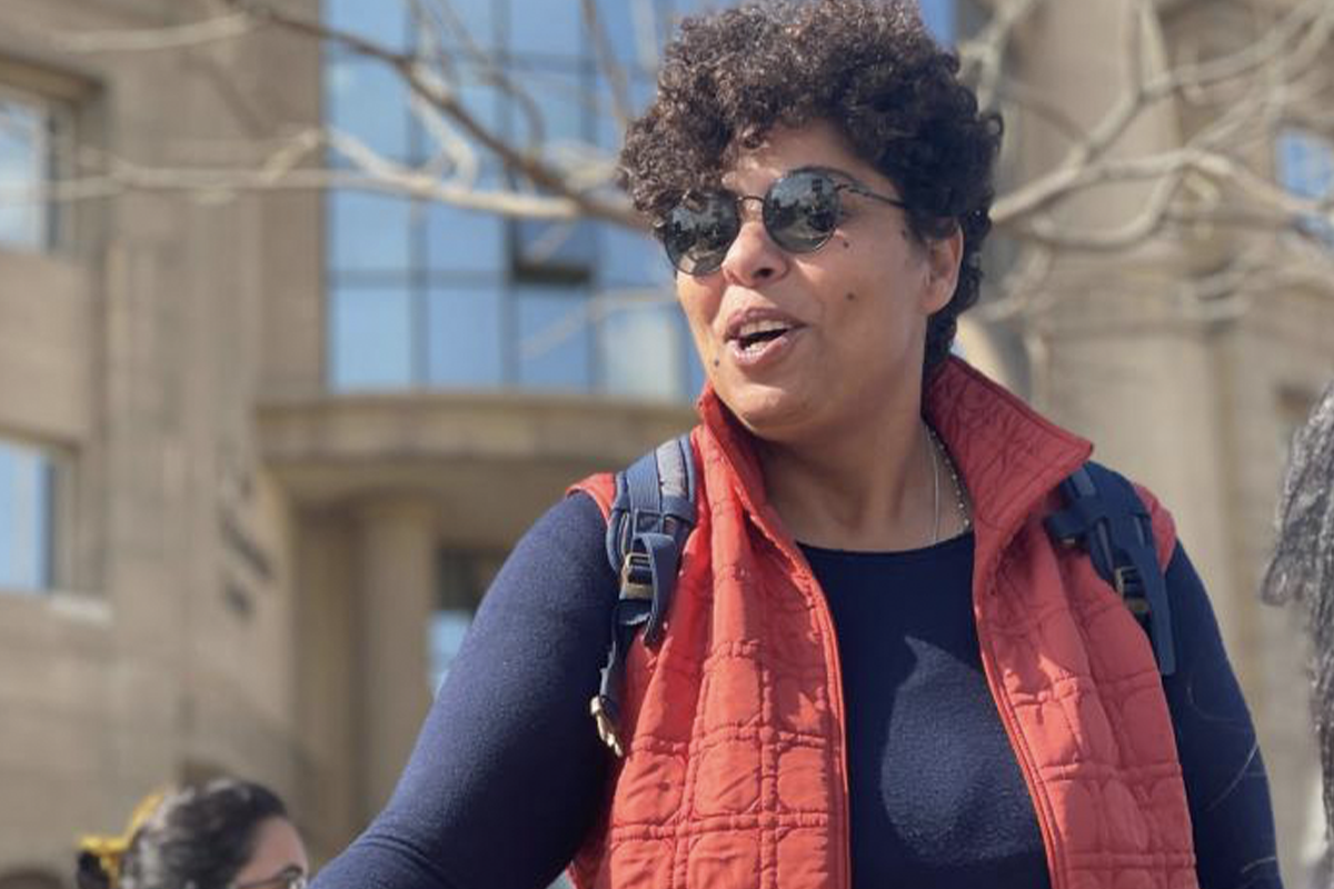 Jornalista e escritora egípcia Rasha Azab [@Mic4815162342/Twitter]
