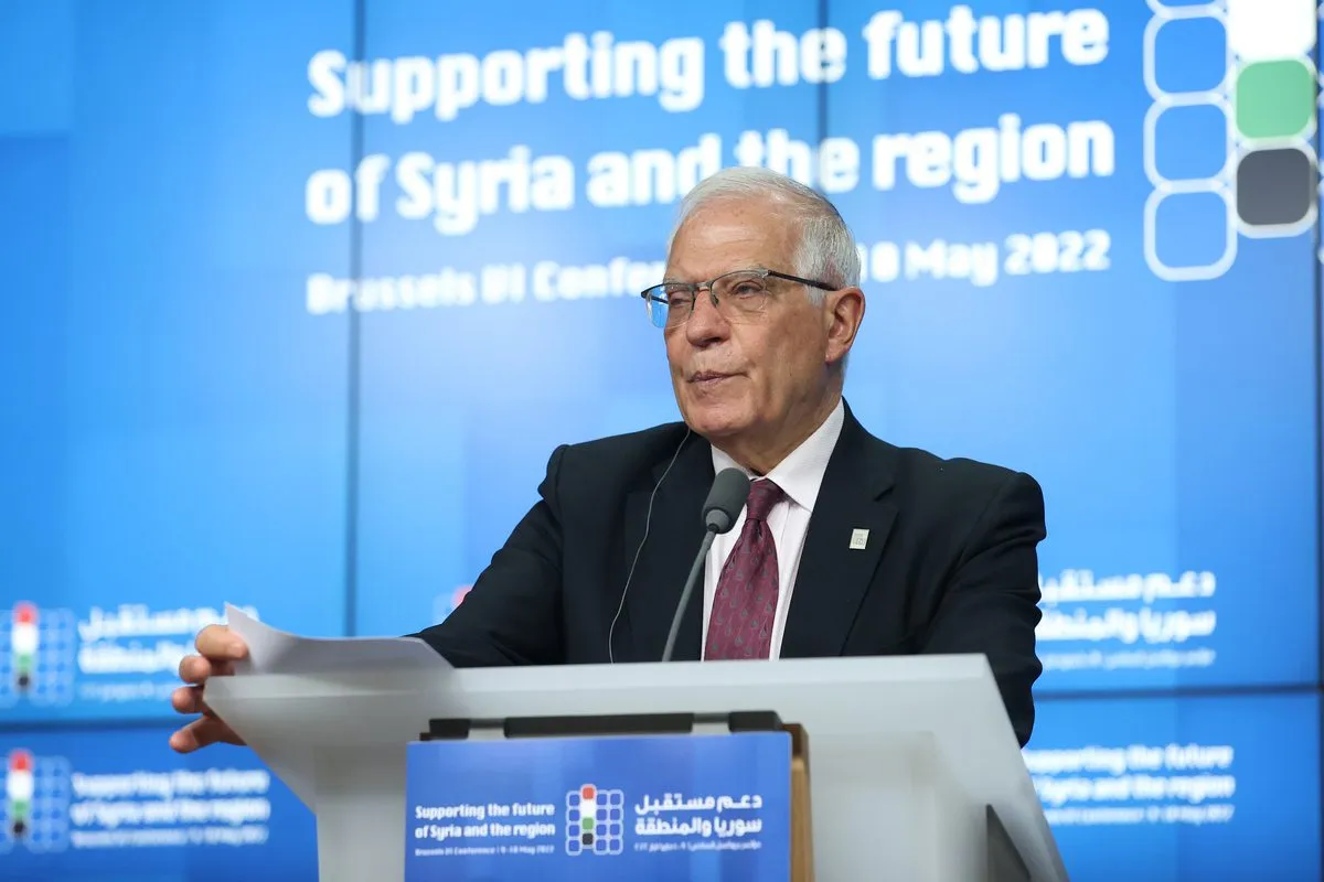 Josep Borrell, Alto Representante da União Europeia (UE) para Relações Exteriores e Segurança Política, em Bruxelas, Bélgica, em 10 de maio de 2022 [Dursun Aydemir/ Agência Anadolu]
