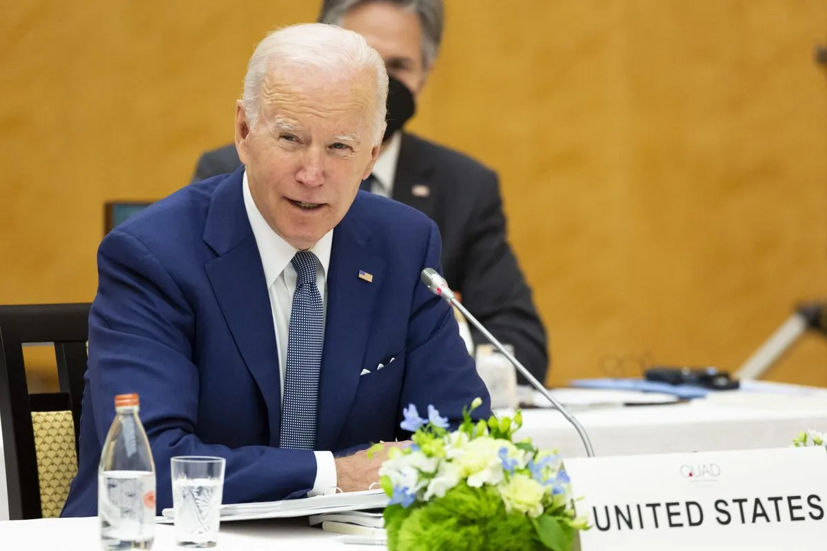 O Presidente dos Estados Unidos Joe Biden em 24 de maio de 2022 em Tóquio, Japão. [Yuichi Yamazaki / Pool - Agência Anadolu]
