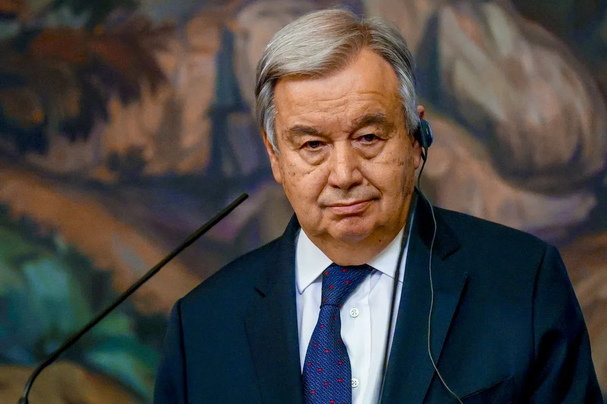 Secretário-Geral das Nações Unidas António Guterres em 26 de abril de 2022 [Ministério de Relações Exteriores da Rússia/Agência Anadolu]