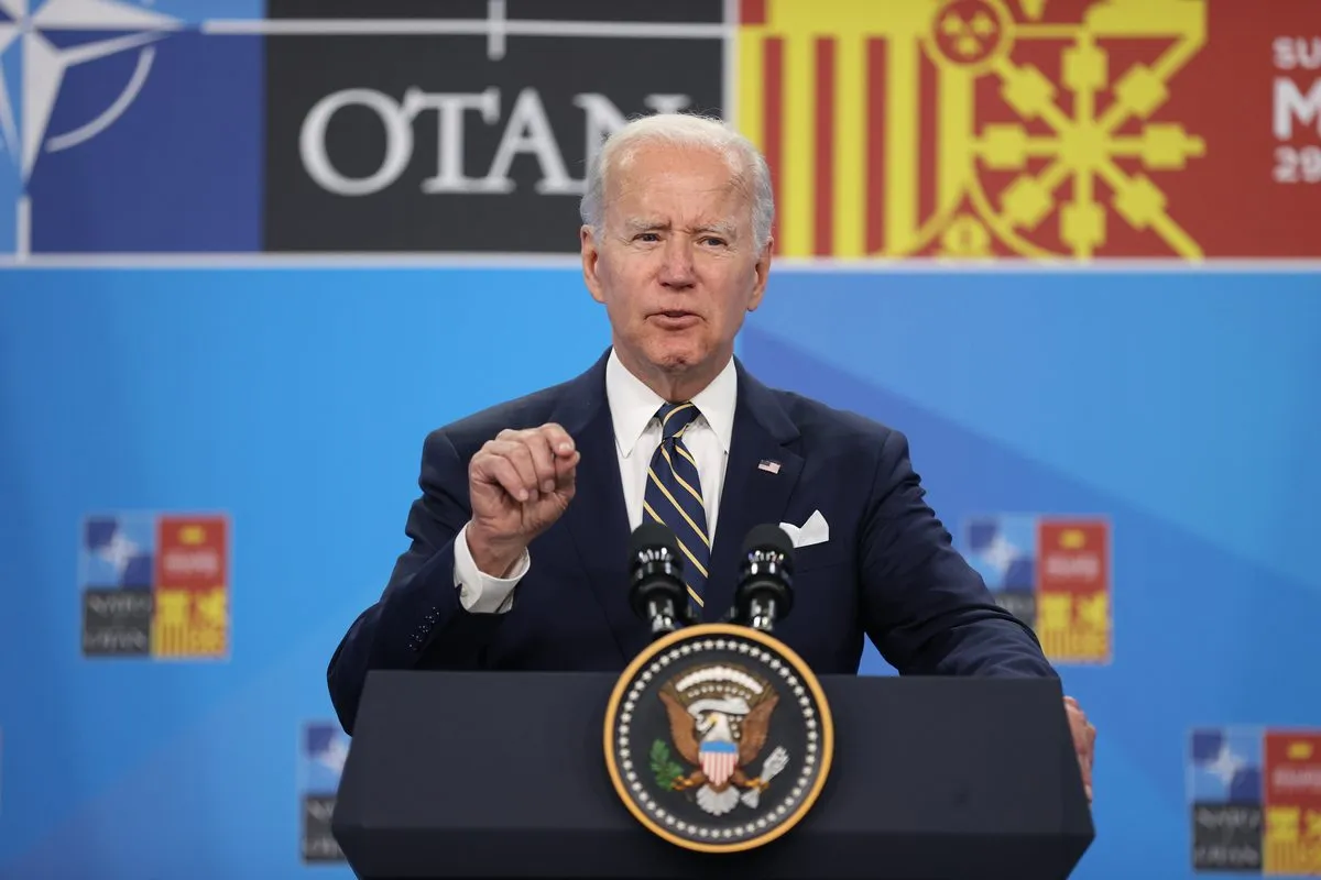 Presidente dos EUA Joe Biden em 30 de junho de 2022 [Dursun/Agência Anadolu]
