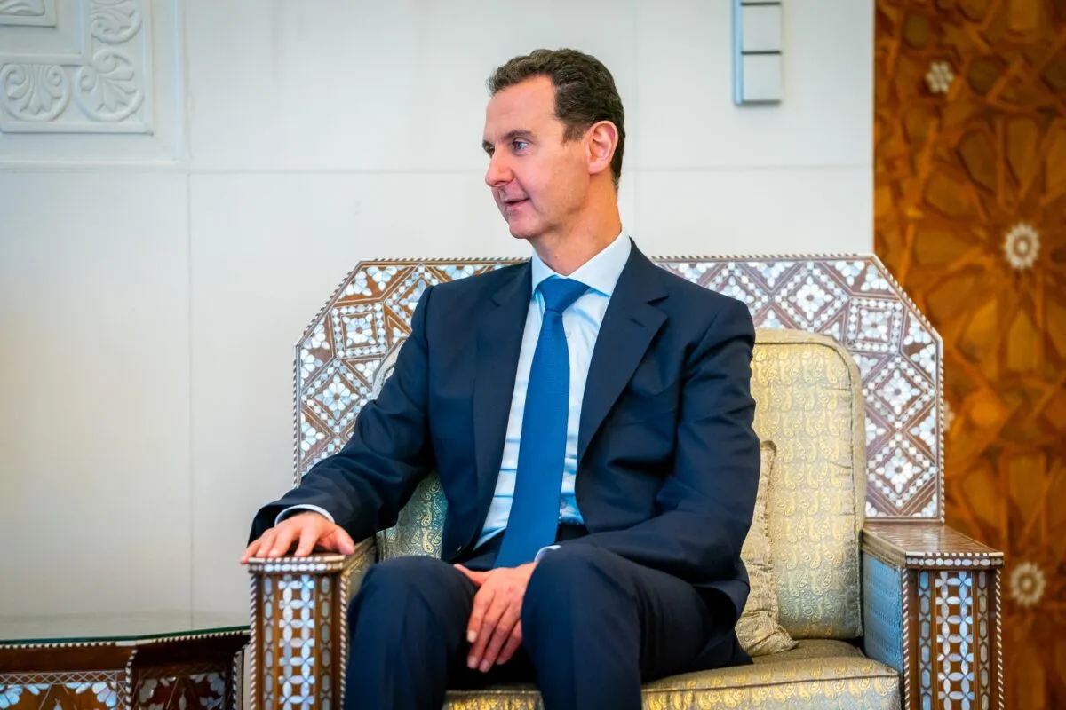 Presidente da Síria Bashar al-Assad em Damasco, 9 de novembro de 2021 [Agência WAM]
