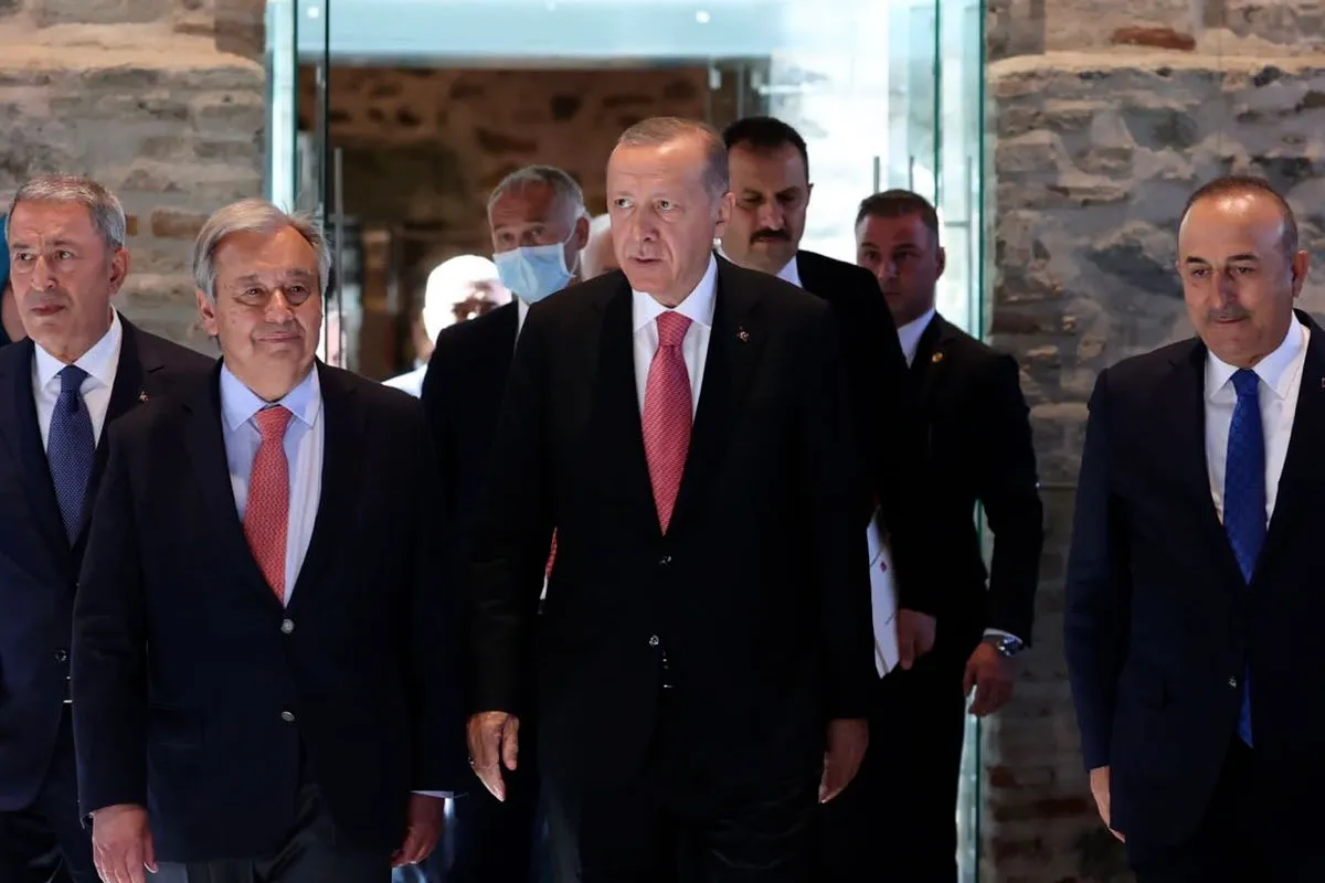 O governo britânico celebrou na sexta-feira (22) um acordo assinado entre Rússia, Ucrânia, Turquia e Nações Unidas para retomar as exportações de grãos no Mar Negro