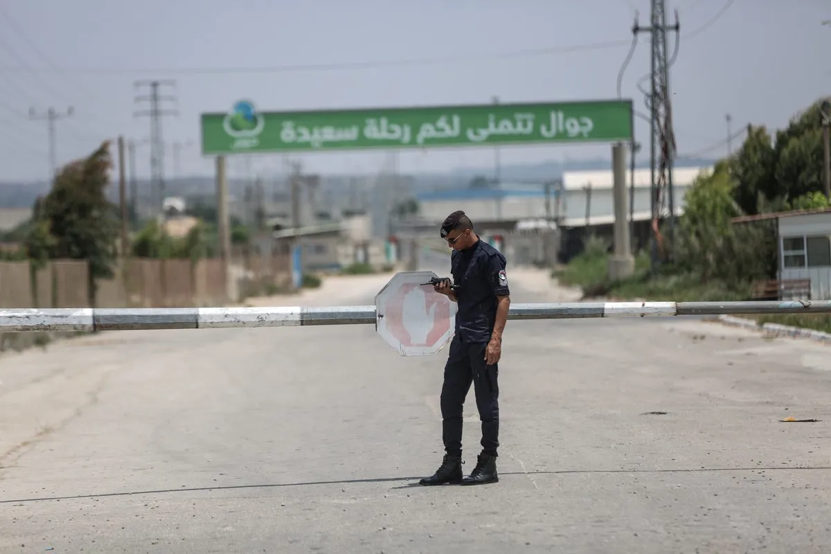 Israel mantém fechadas as travessias de Erez e Karem Abu Salem, na Cidade de Gaza, 4 de agosto de 2022 [Ali Jadallah/Agência Anadolu]
