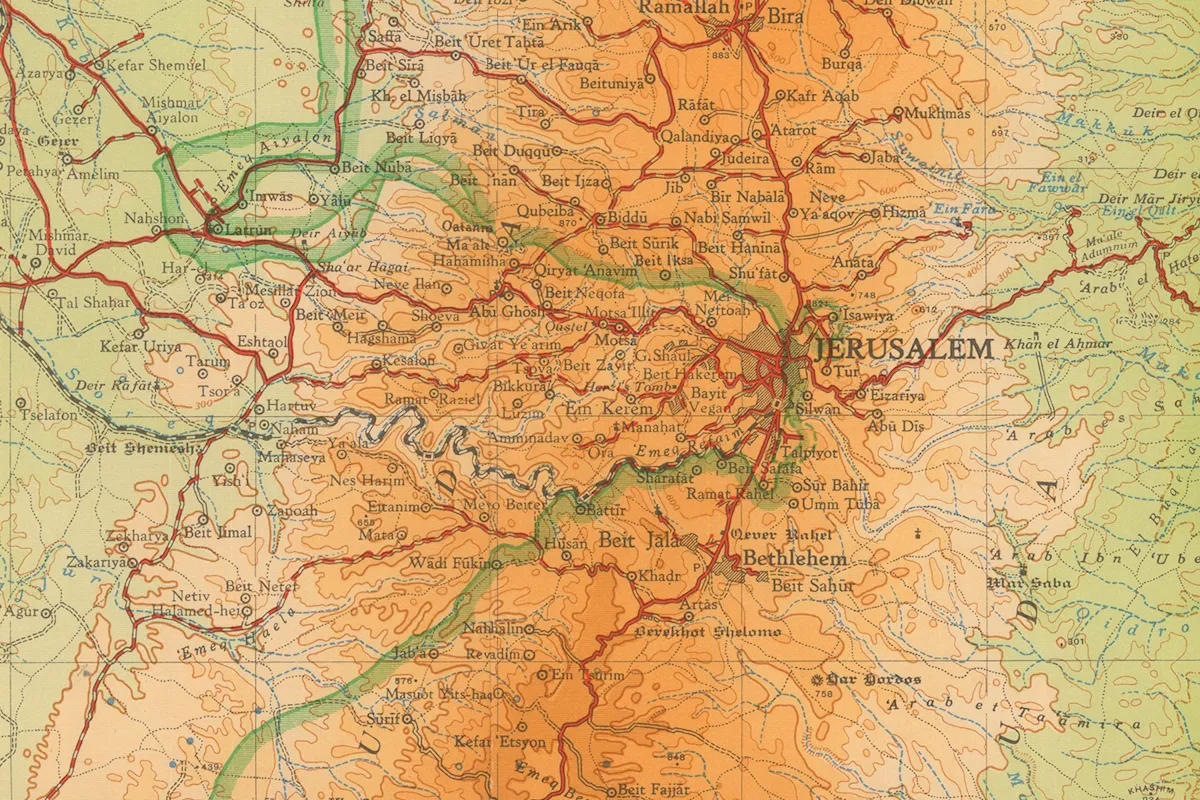 Autoridades federais de Israel buscam proibir escolas de adotar mapas que mostram as fronteiras da Palestina histórica, anteriores à ocupação militar de 1967
