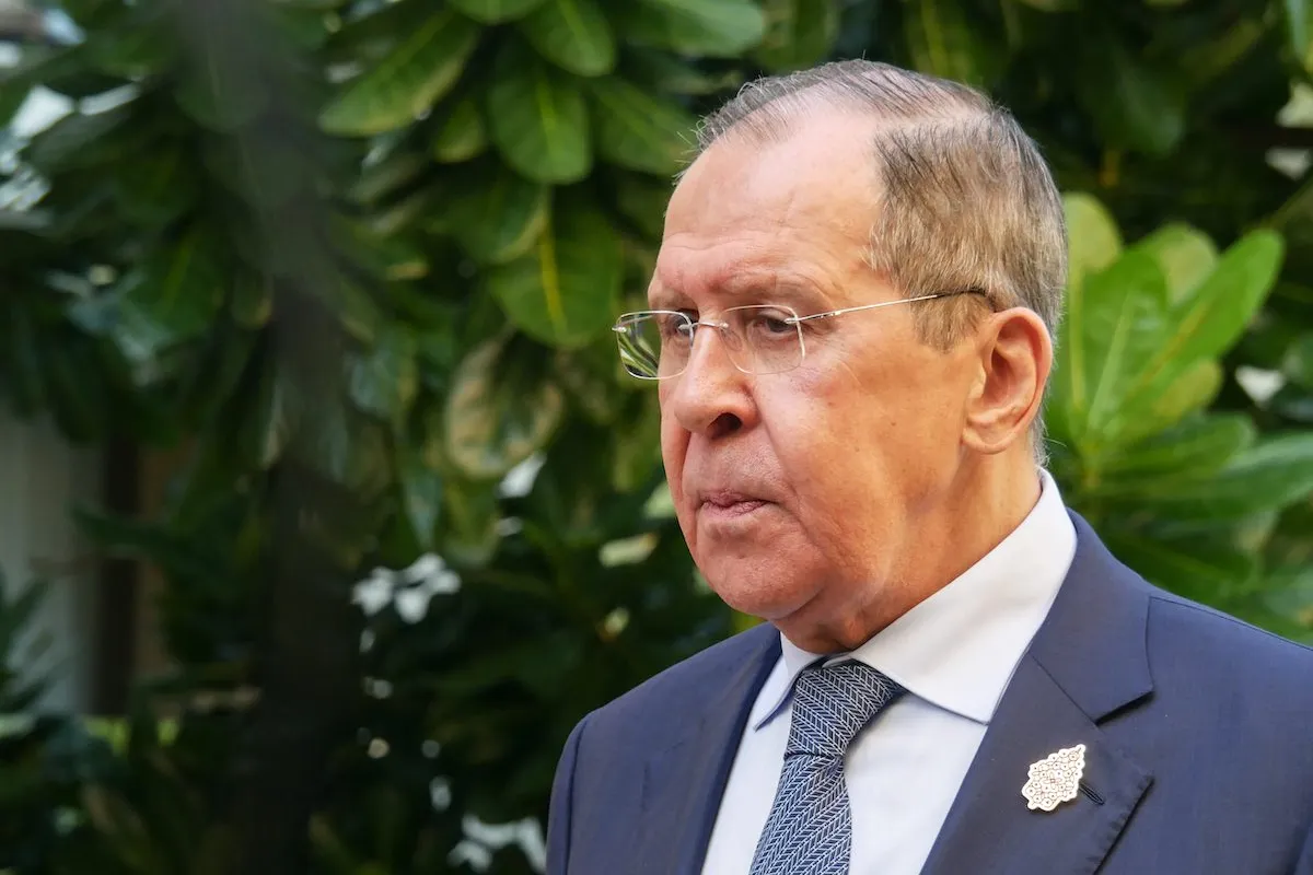 Ministro das Relações Exteriores da Rússia Sergey Lavrov em 8 de julho de 2022 [Anton Raharjo/Agência Anadolu]
