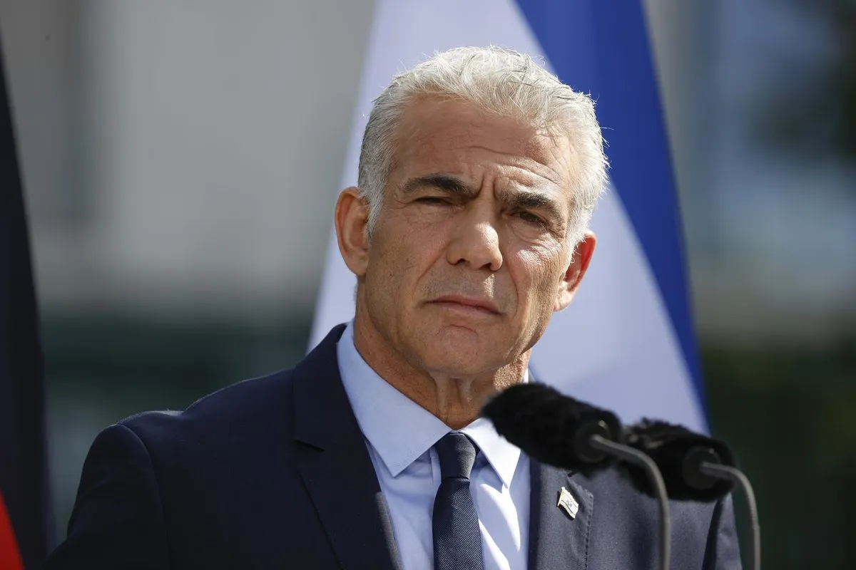Primeiro-Ministro de Israel Yair Lapid em Berlim, Alemanha, 12 de setembro de 2022 [Abdulhamid Hosbas/Agência Anadolu]
