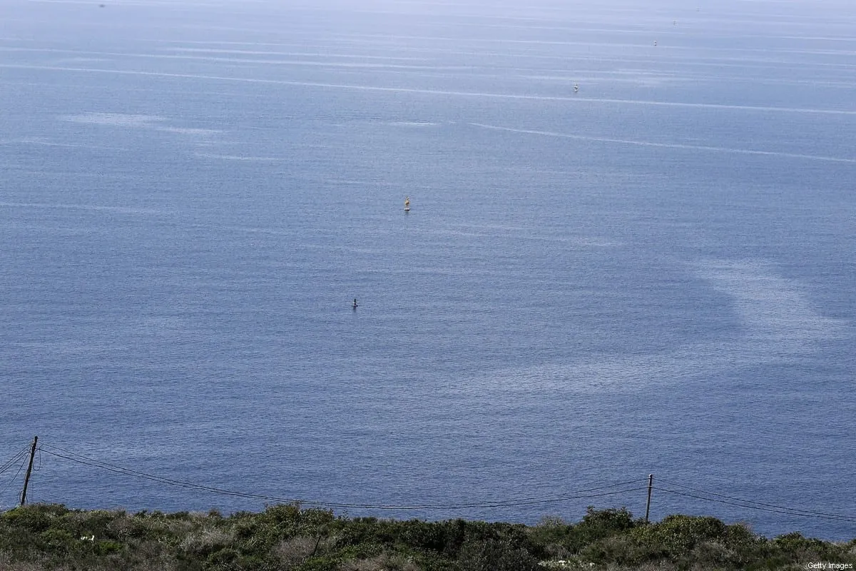 Mares disputados de Naqoura, no sul do Líbano, na fronteira com Israel, em 24 de fevereiro de 2018 [Joseph Eid/AFP via Getty Images]
