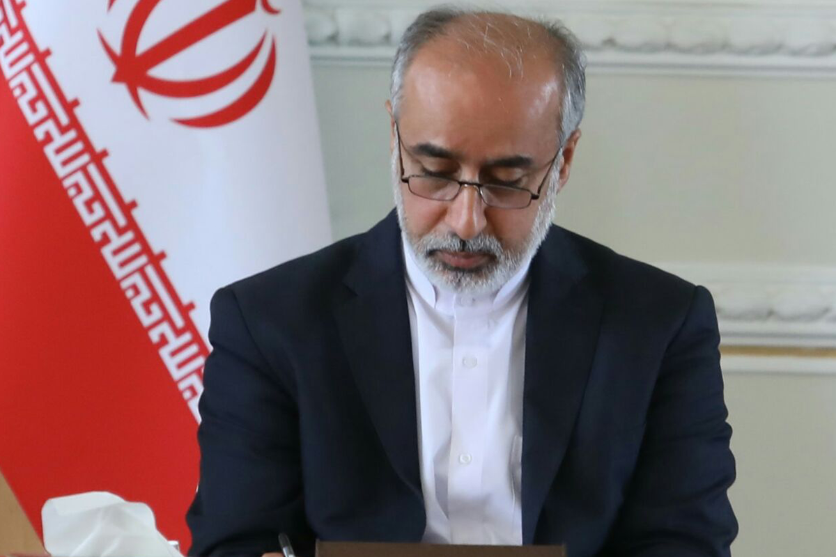 Nasser Kanaani, porta-voz da chancelaria iraniana [@IRIMFA_EN/Twitter]
