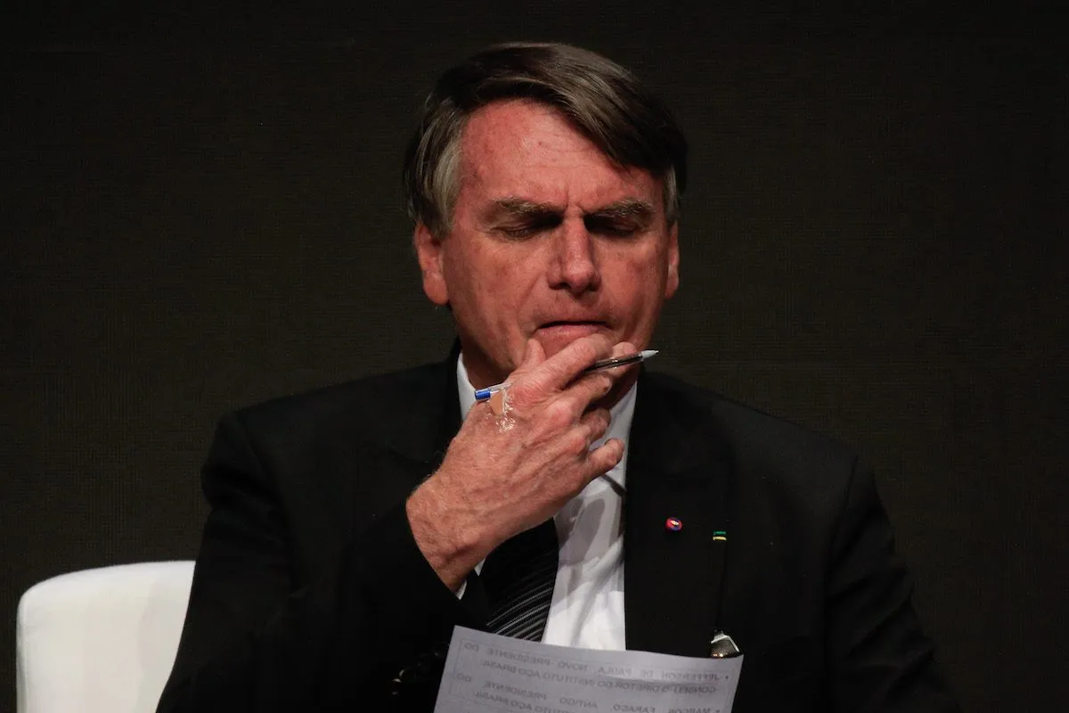Jair Bolsonaro, presidente brasileiro e candidato à reeleição em São Paulo, Brasil, 23 de agosto de 2022 [Paulo Lopes/Anadolu Agência]
