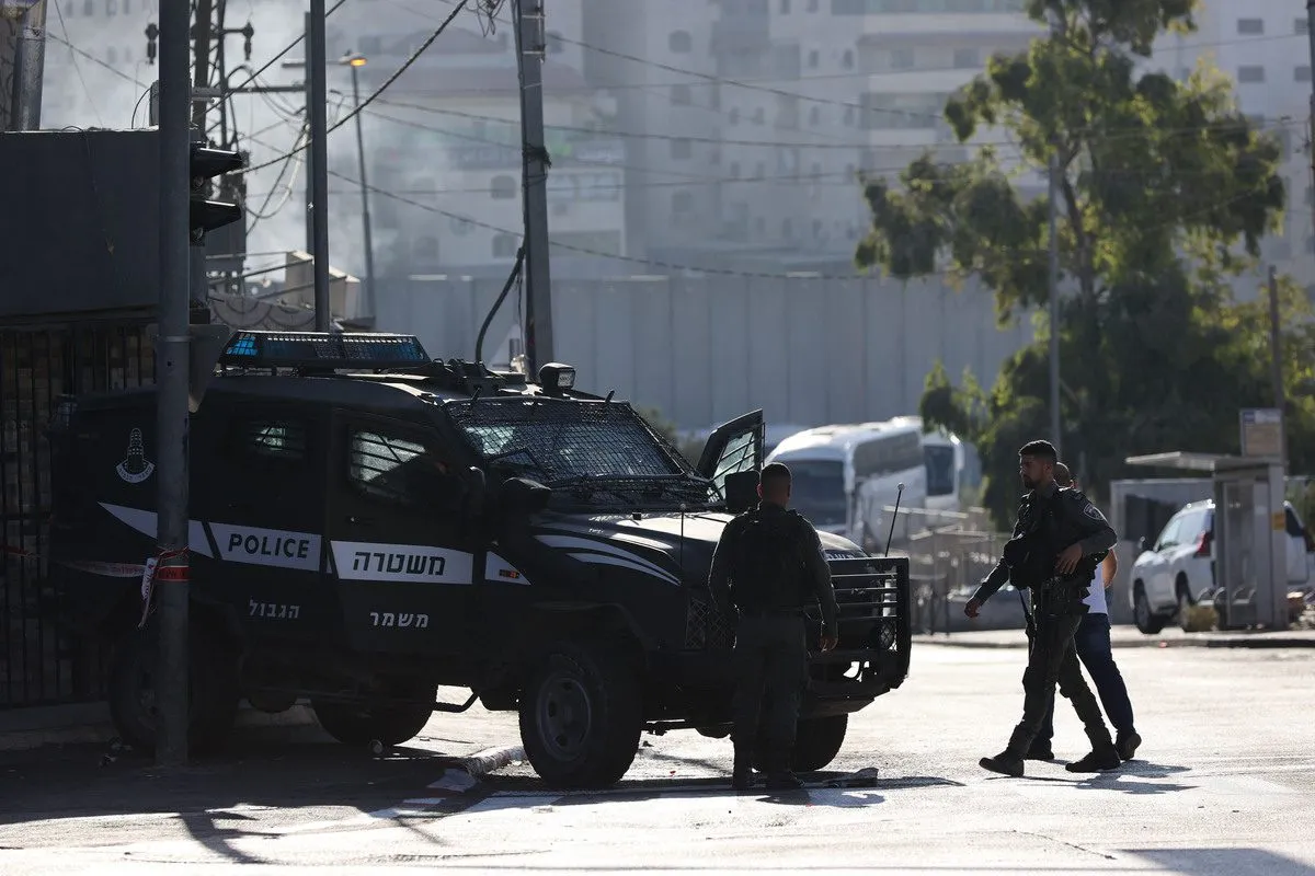 Forças israelenses em 10 de outubro de 2022 [Mostafa Alkharouf/Agência Anadolu]
