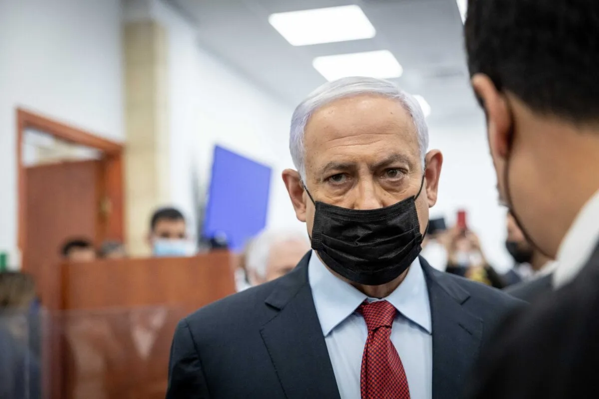 Ex-premiê israelense Benjamin Netanyahu, 23 de março de 2022 [Yonatan Sindel/AFP via Getty Images]
