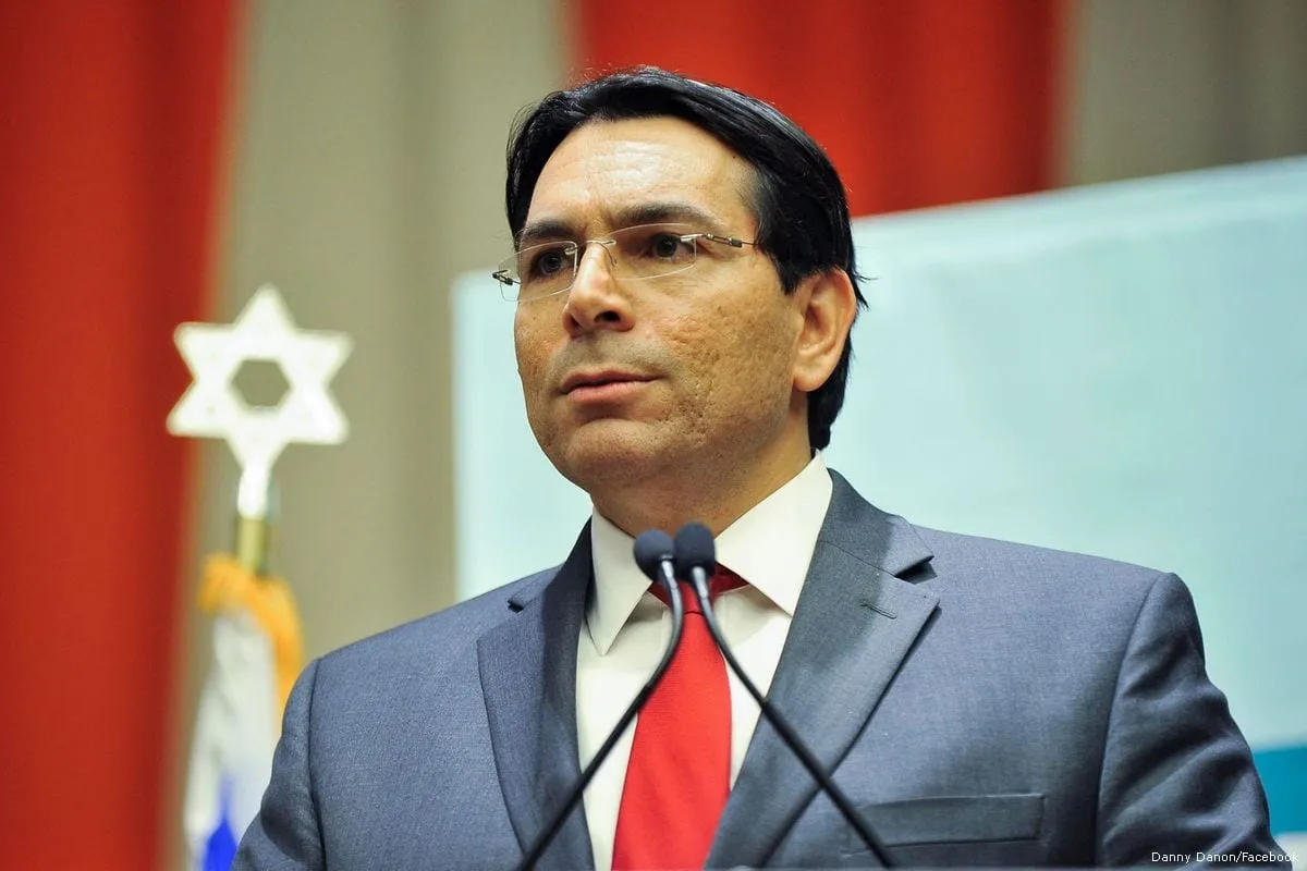 Danny Danon, então embaixador de Israel na ONU, em 11 de novembro de 2016 [Danny Danon/Facebook]